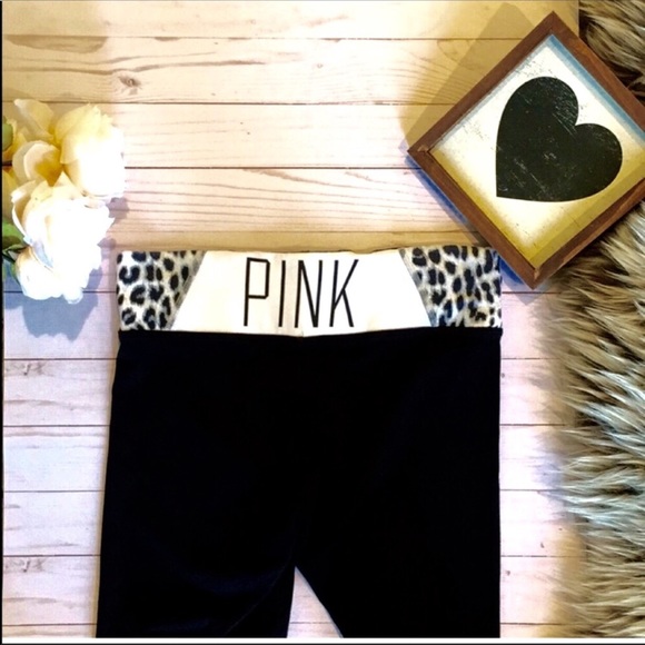 PINK Victoria's Secret Pants - Sale! Leopard PINK crops